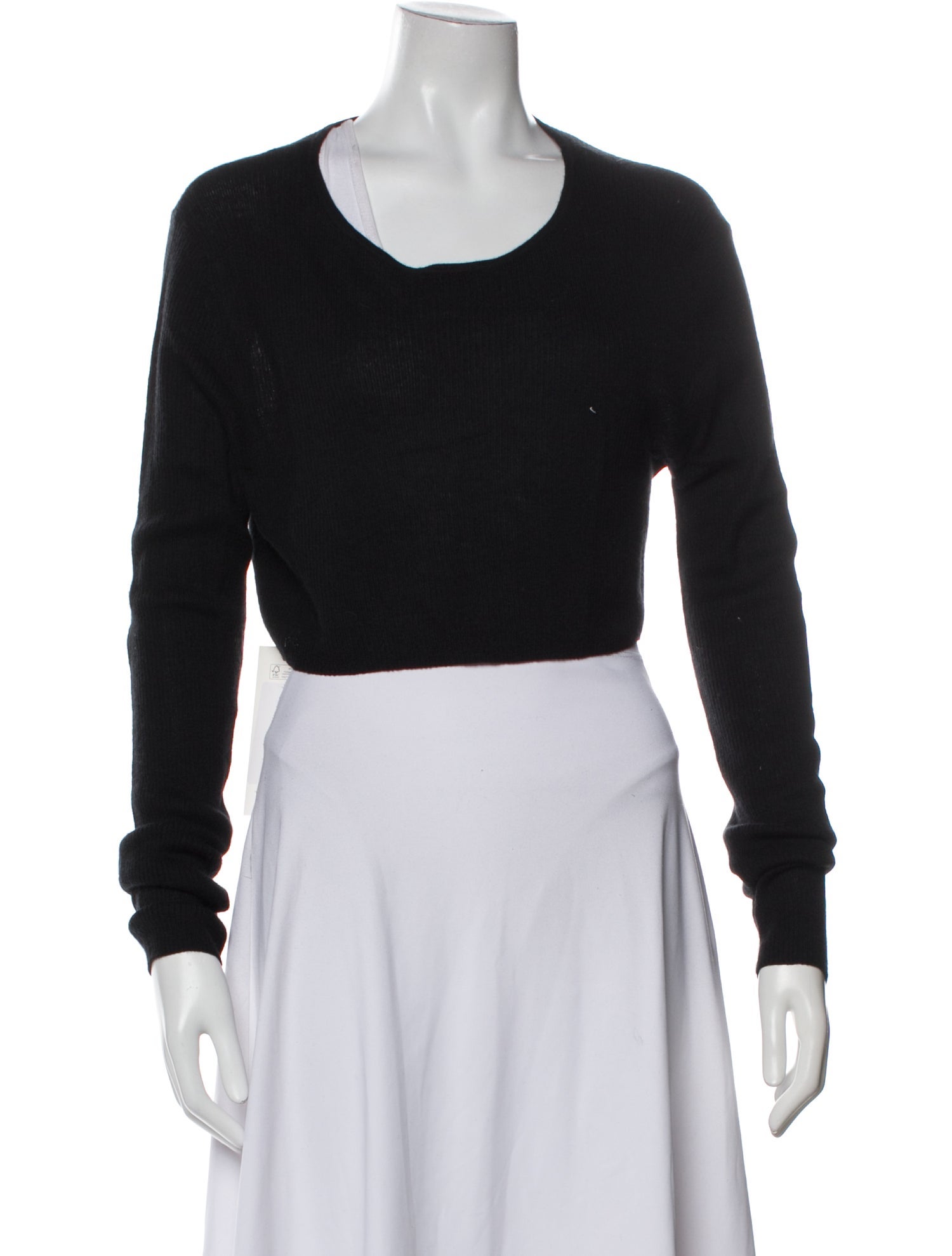 Éterne Cashmere Scoop Neck Crop Top