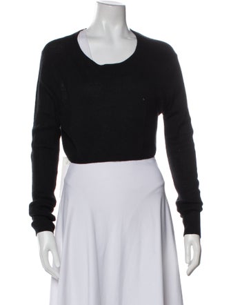 Éterne Cashmere Scoop Neck Crop Top
