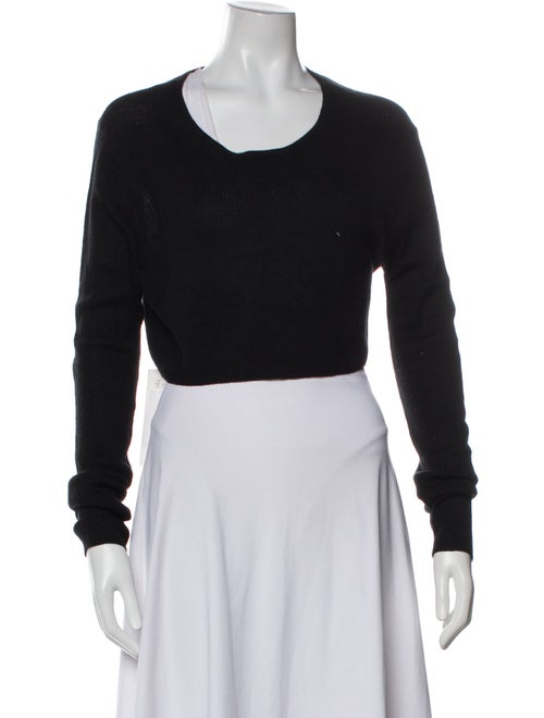 Éterne Cashmere Scoop Neck Crop Top