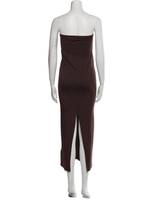 Éterne Strapless Midi Length Dress