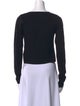 Éterne Scoop Neck Long Sleeve Crop Top
