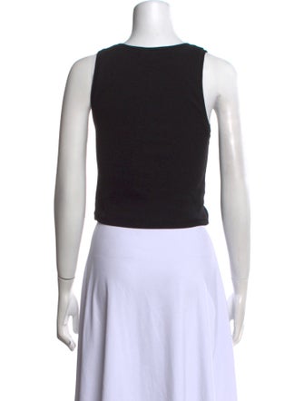 Éterne Square Neckline Sleeveless Crop Top