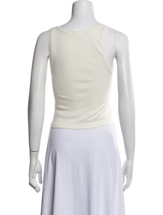 Éterne Square Neckline Sleeveless Crop Top