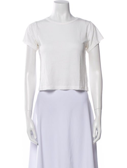 Éterne Bateau Neckline Short Sleeve Crop Top