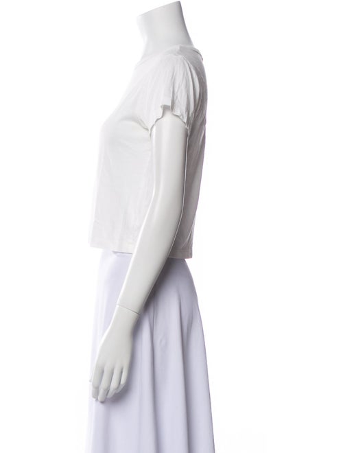 Éterne Bateau Neckline Short Sleeve Crop Top