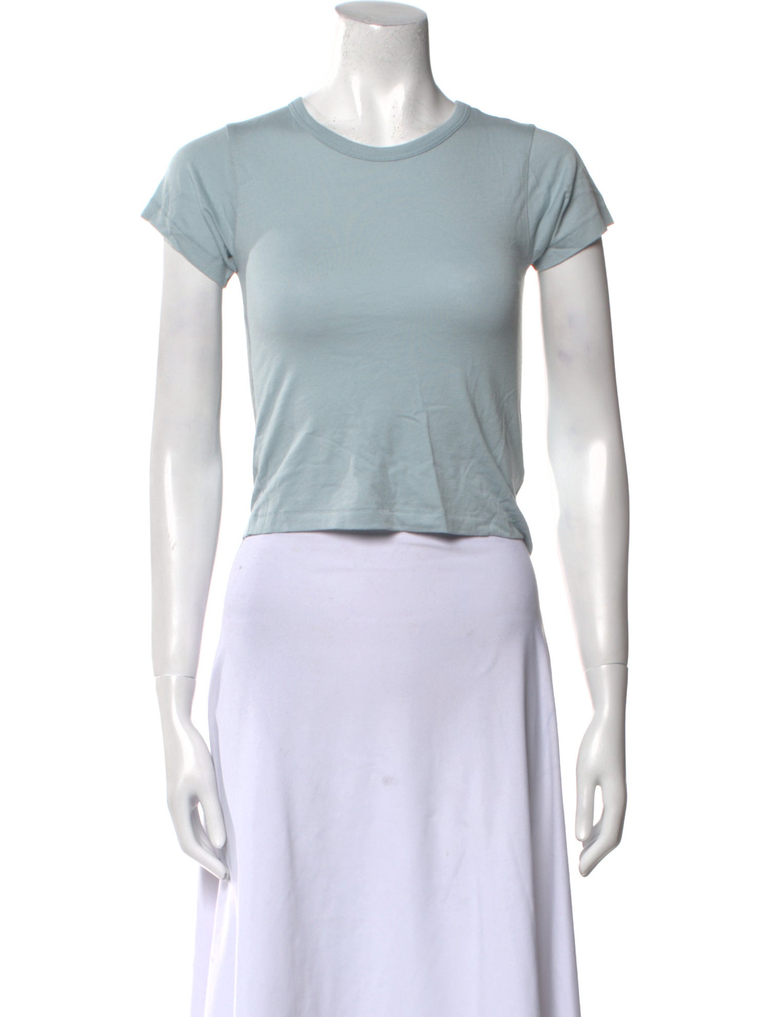 Éterne Crew Neck Short Sleeve Crop Top