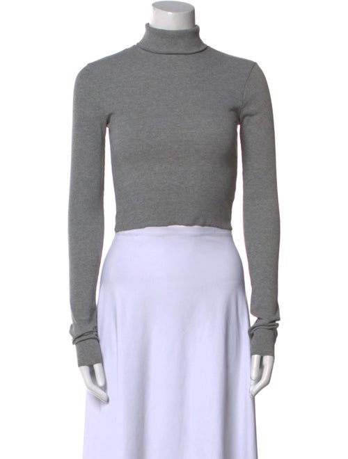 Éterne Mock Neck Long Sleeve Crop Top