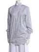 Éterne Striped Long Sleeve Button-Up Top