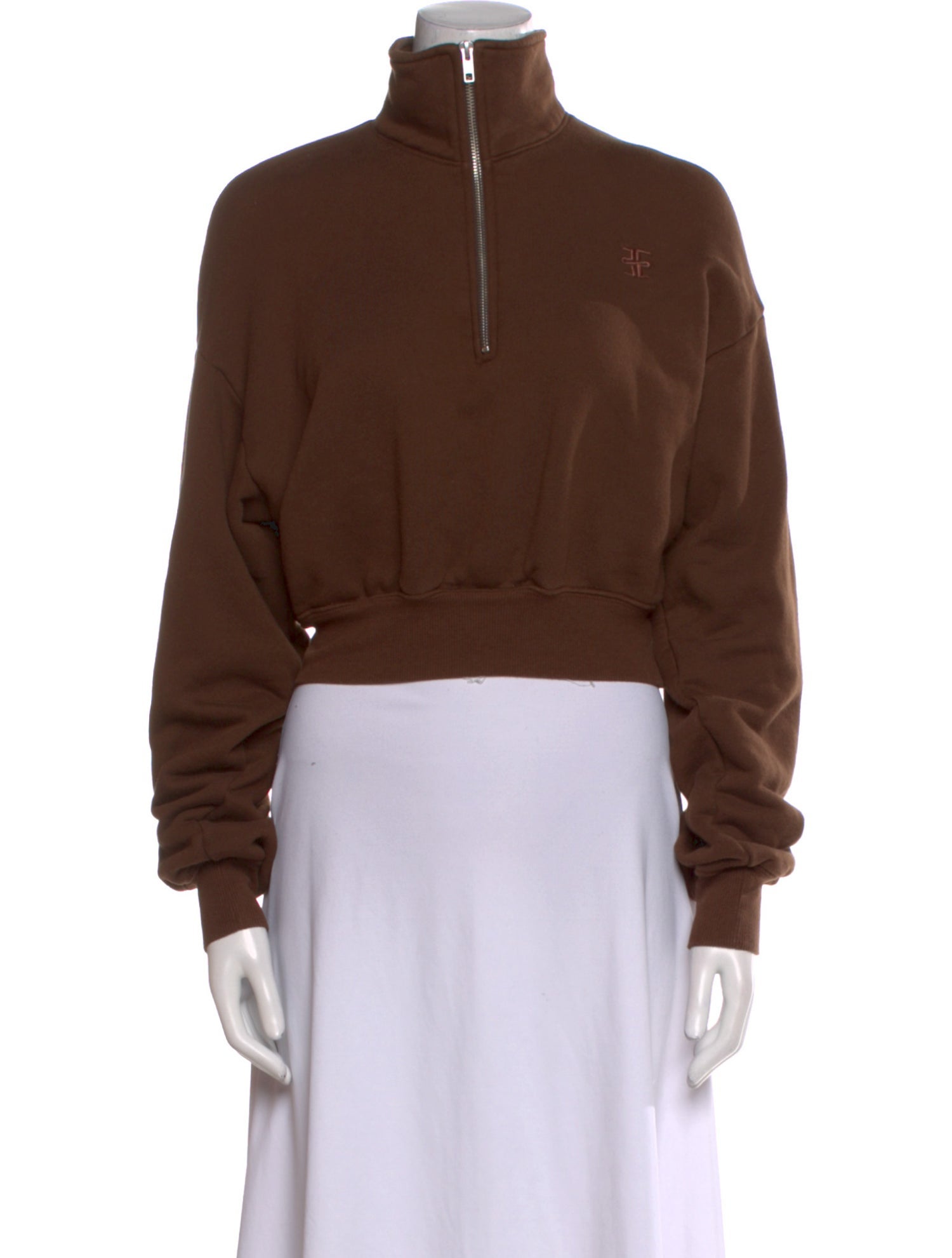 Éterne Mock Neck Long Sleeve Sweatshirt