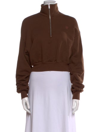 Éterne Mock Neck Long Sleeve Sweatshirt