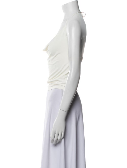 Éterne Cowl Neck Sleeveless Crop Top