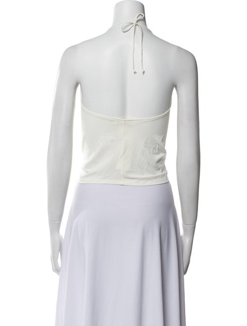 Éterne Cowl Neck Sleeveless Crop Top