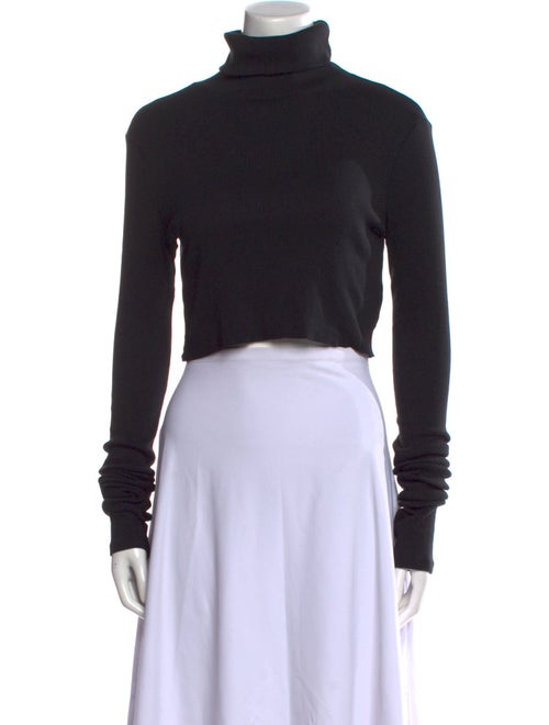 Éterne Turtleneck Long Sleeve Crop Top