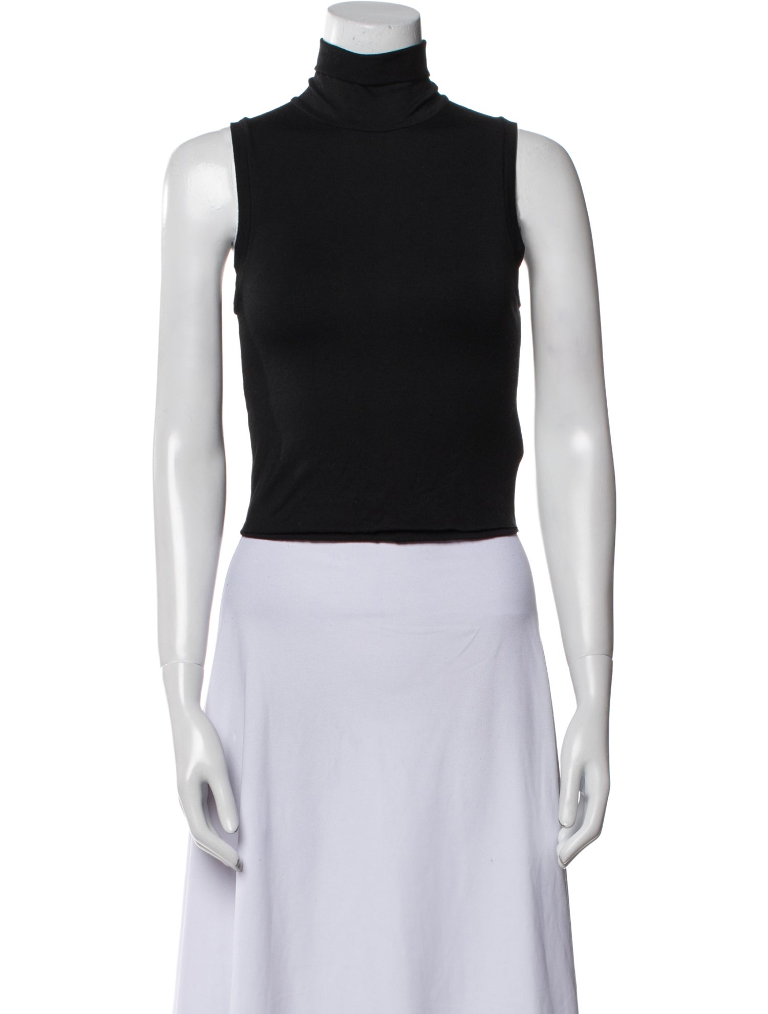 Éterne Turtleneck Sleeveless Crop Top