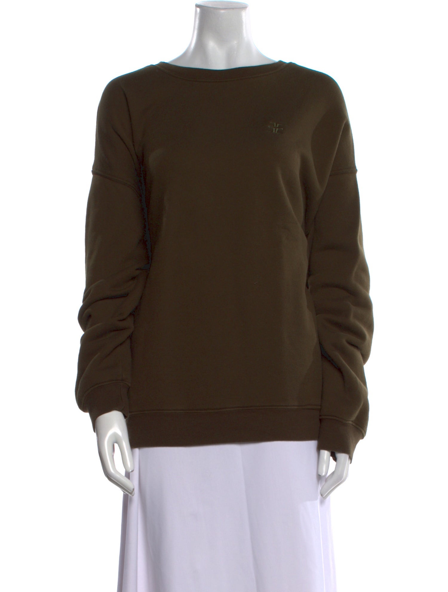 Éterne Bateau Neckline Long Sleeve Sweatshirt