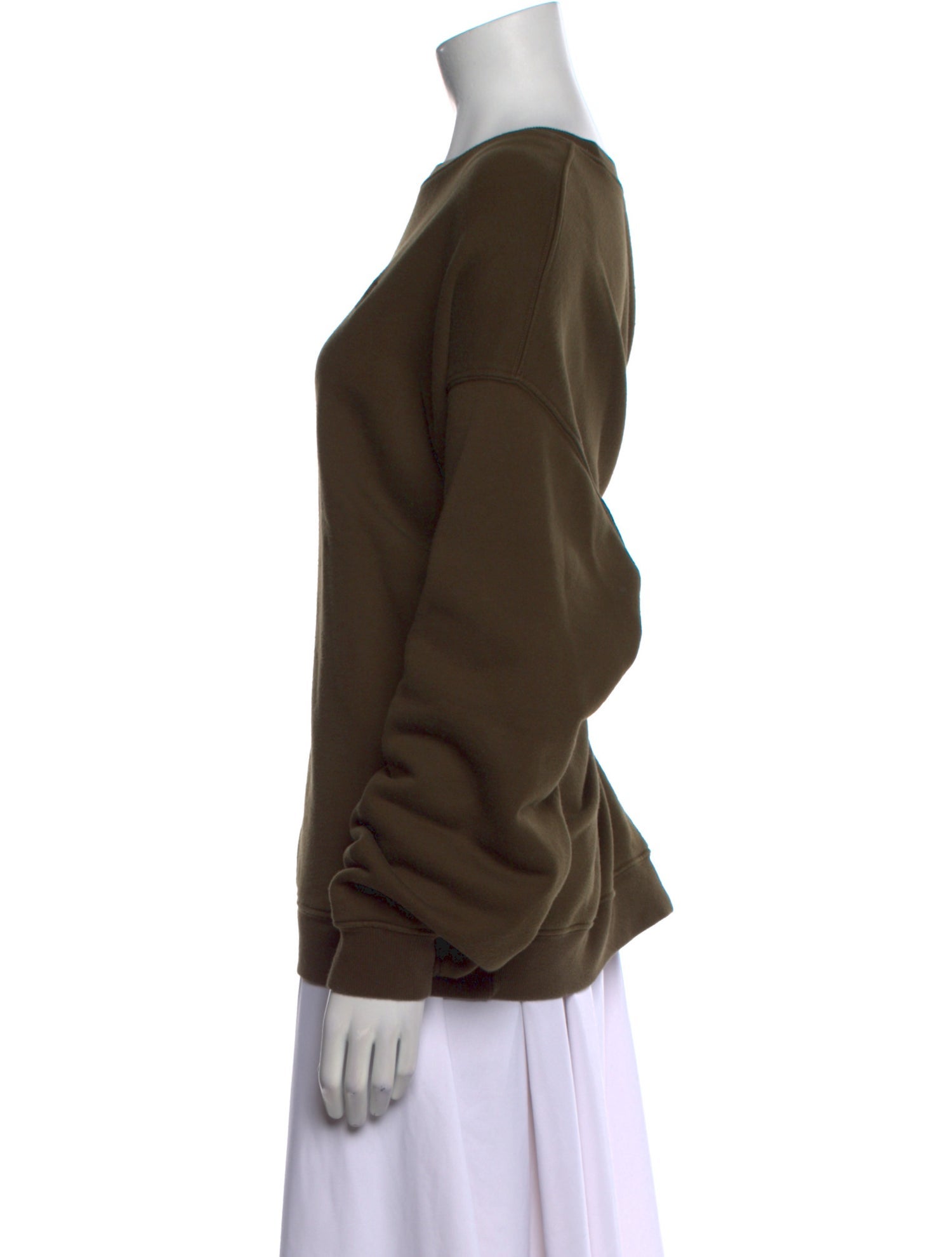 Éterne Bateau Neckline Long Sleeve Sweatshirt