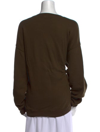 Éterne Bateau Neckline Long Sleeve Sweatshirt