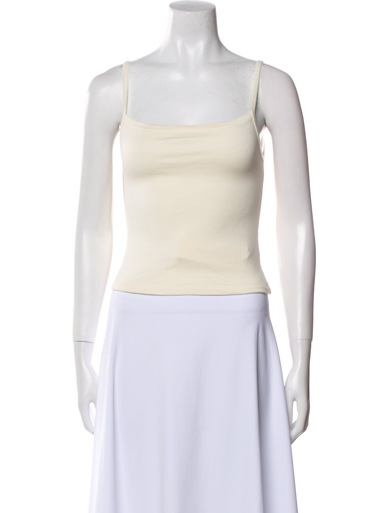Éterne Square Neckline Sleeveless Crop Top