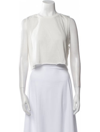 Éterne Crew Neck Sleeveless Crop Top