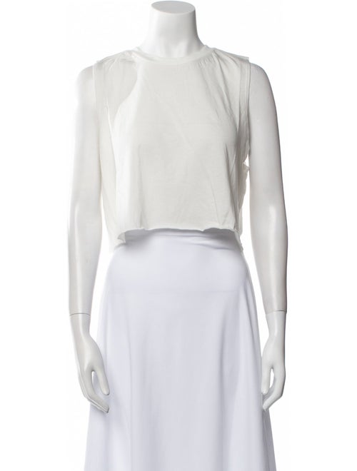 Éterne Crew Neck Sleeveless Crop Top