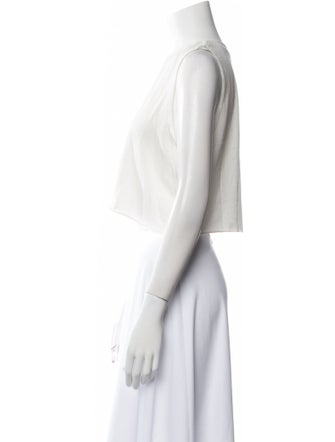 Éterne Crew Neck Sleeveless Crop Top