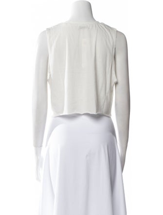 Éterne Crew Neck Sleeveless Crop Top