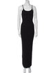 Éterne Scoop Neck Long Dress