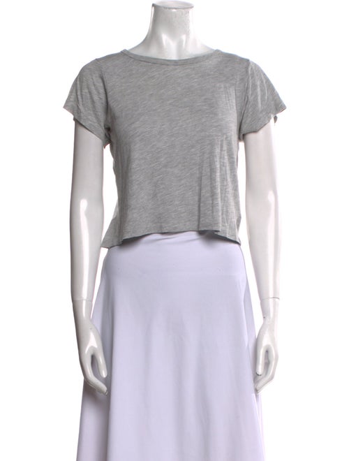 Éterne Scoop Neck Short Sleeve Crop Top