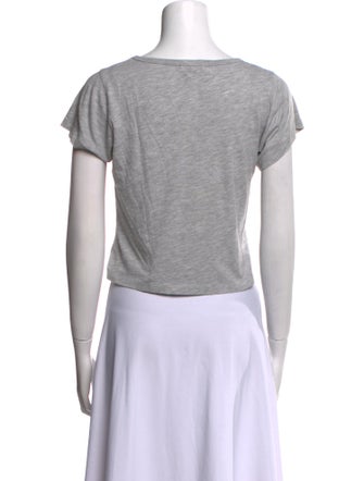 Éterne Scoop Neck Short Sleeve Crop Top