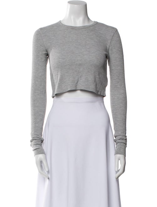 Éterne Crew Neck Long Sleeve Crop Top