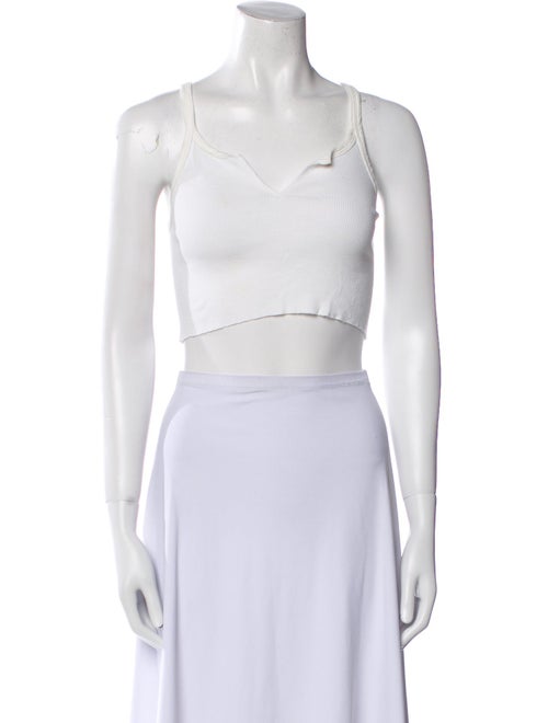 Éterne V-Neck Sleeveless Crop Top