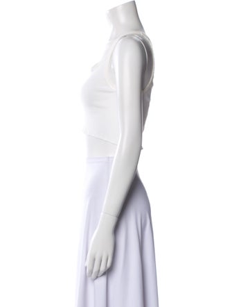 Éterne V-Neck Sleeveless Crop Top