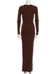 Éterne Crew Neck Long Dress