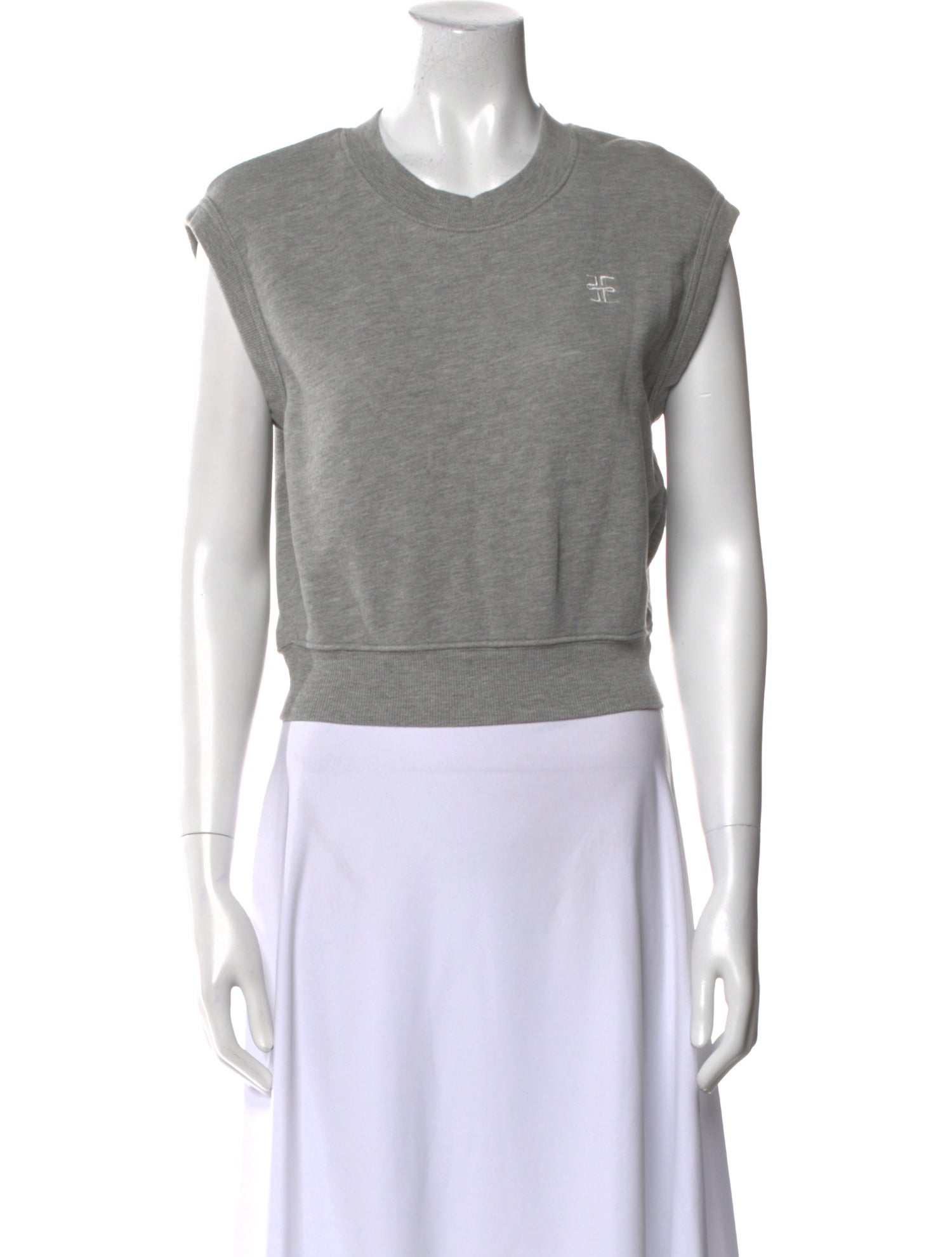 Éterne Crew Neck Short Sleeve Crop Top
