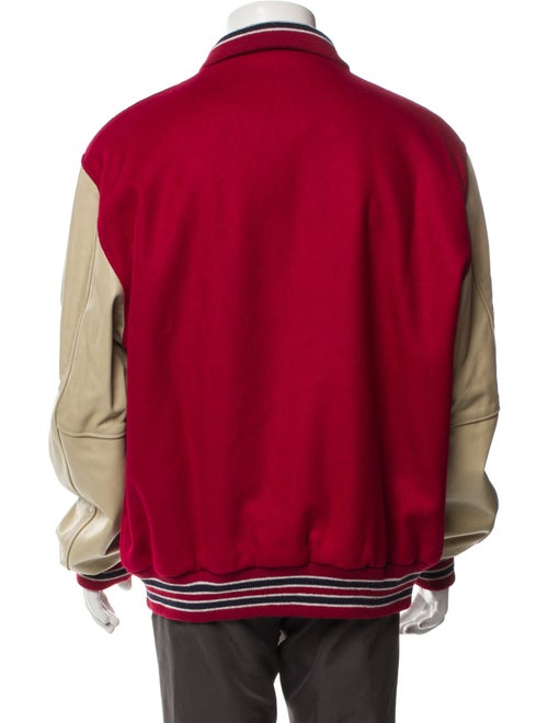 Ebbets Field Flannels Wool Striped Varsity Jacket