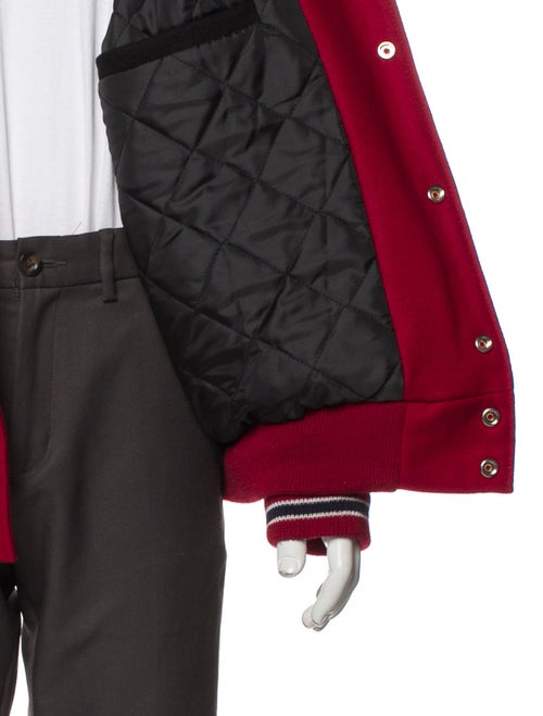 Ebbets Field Flannels Wool Striped Varsity Jacket