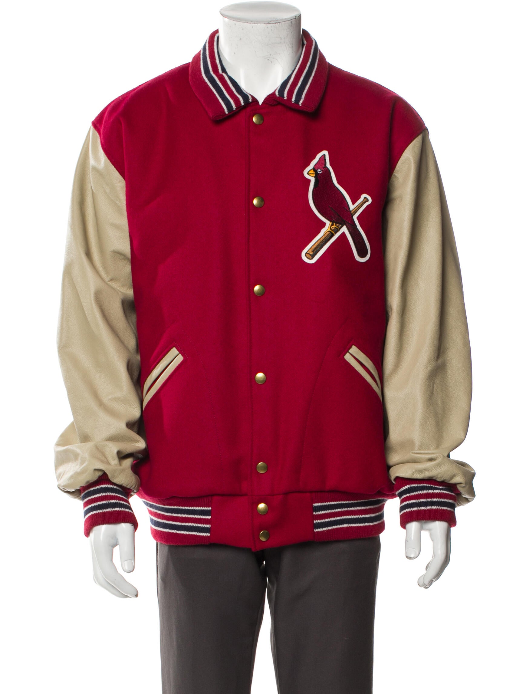 Ebbets Field Flannels Cardinals Wool Varsity Jacket