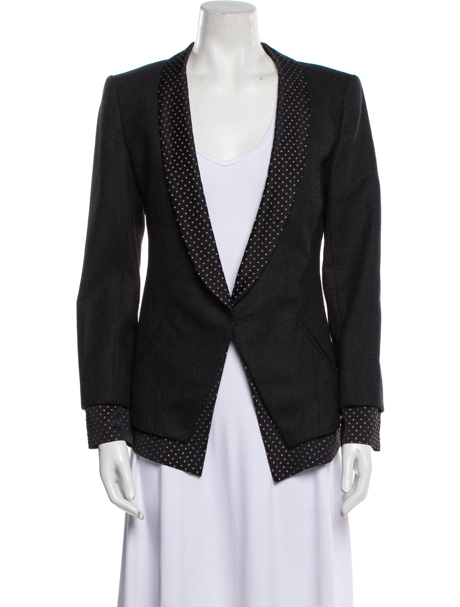 Wes Gordon Polka Dot Print Blazer