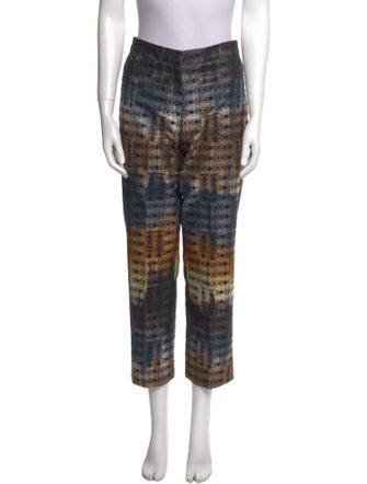 Wes Gordon Printed Straight Leg Pants