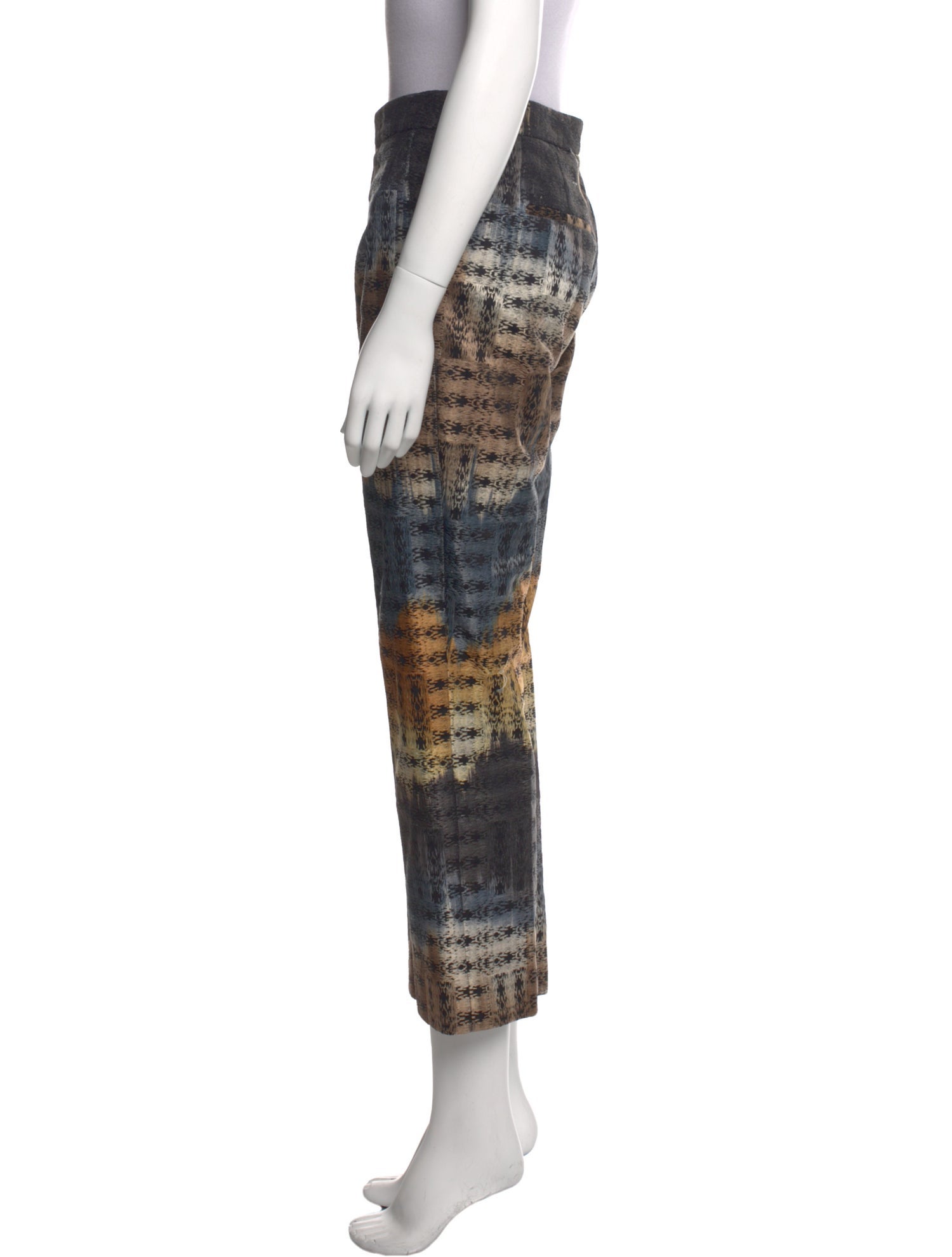 Wes Gordon Printed Straight Leg Pants