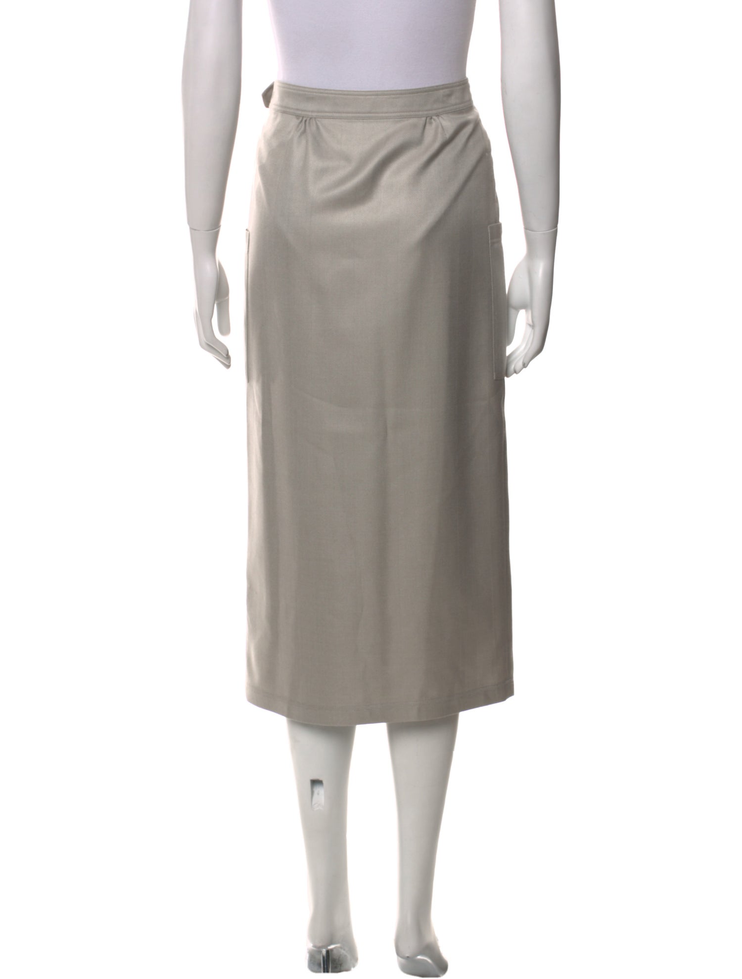 Wes Gordon Silk Midi Length Skirt