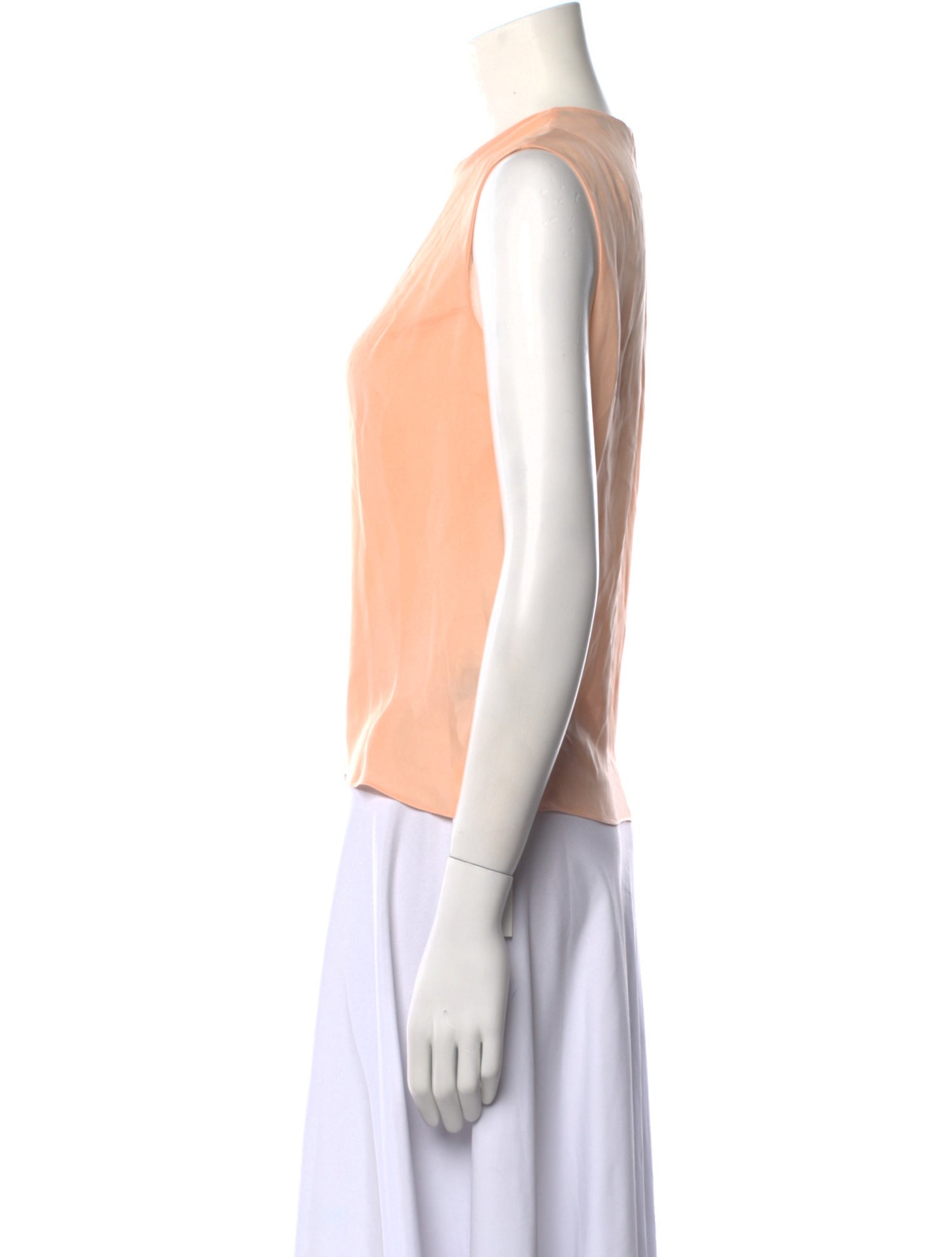 Wes Gordon Silk Crew Neck Blouse