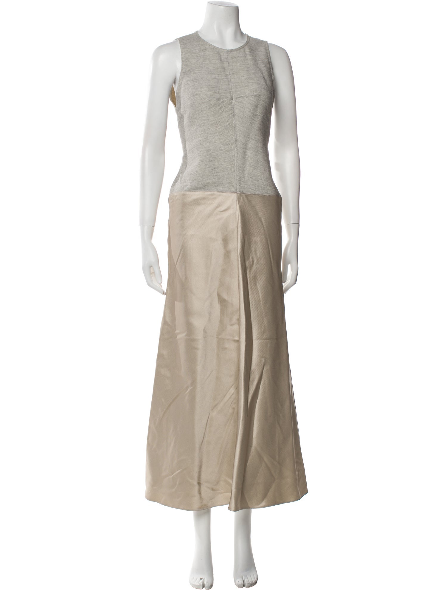 Wes Gordon Crew Neck Long Dress