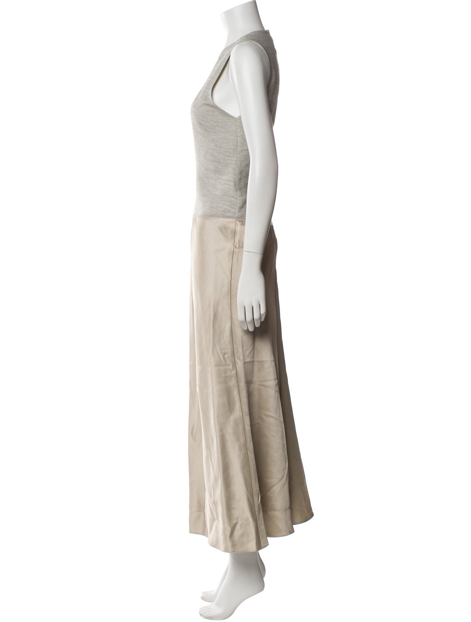 Wes Gordon Crew Neck Long Dress