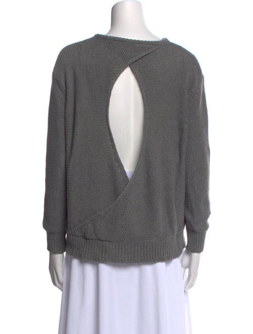 Wes Gordon Scoop Neck Long Sleeve Sweatshirt