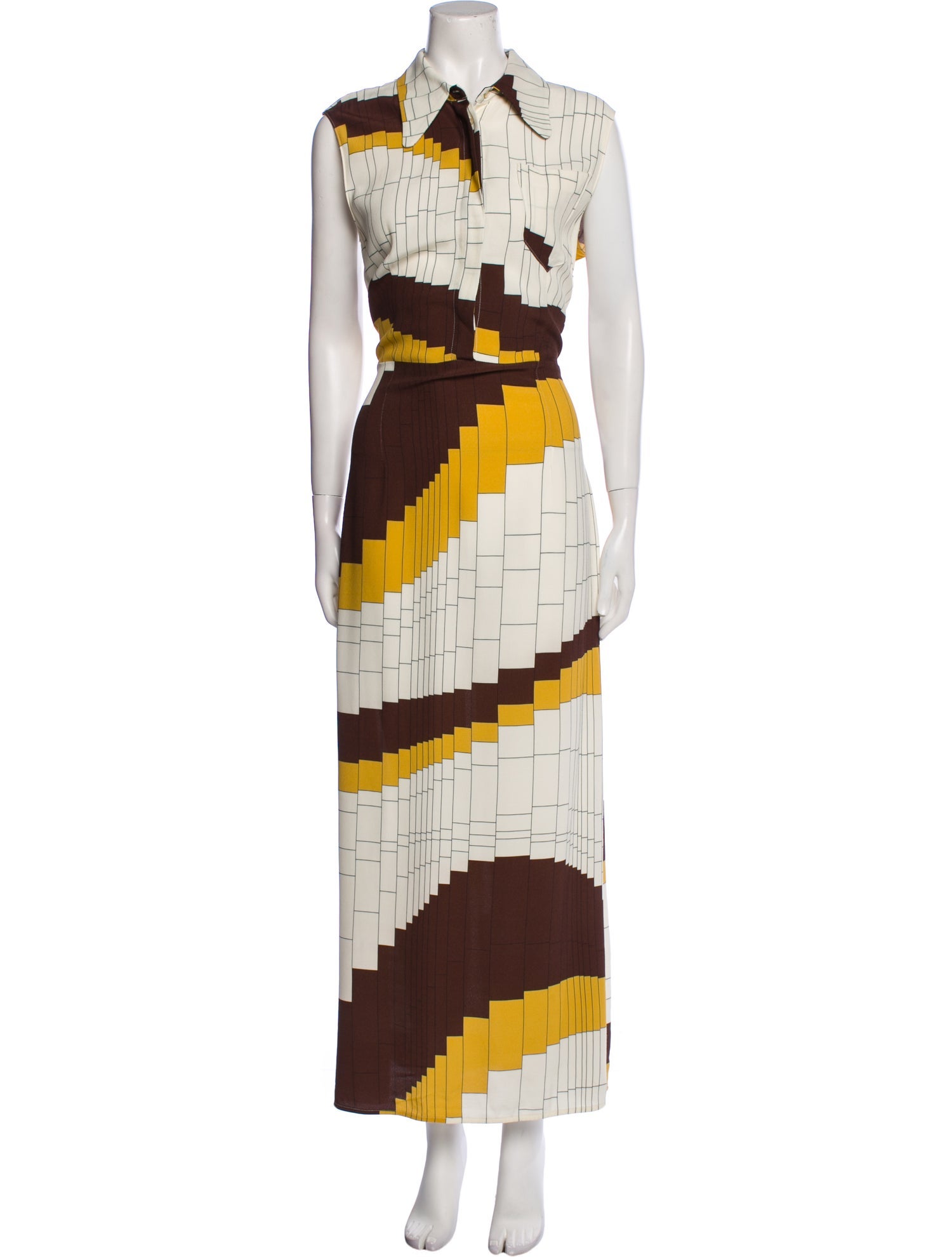 Eggs Printed Long Dress