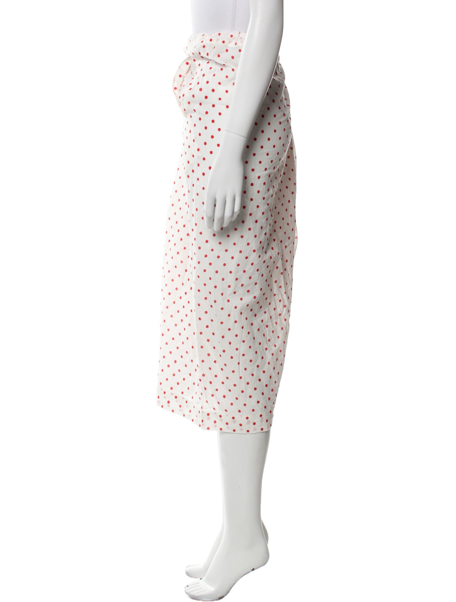Egg Polka Dot Print Knee-Length Shorts