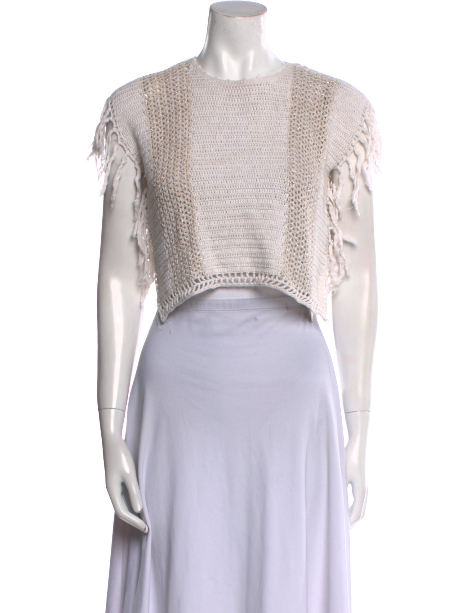 Egg Crew Neck Short Sleeve Crop Top