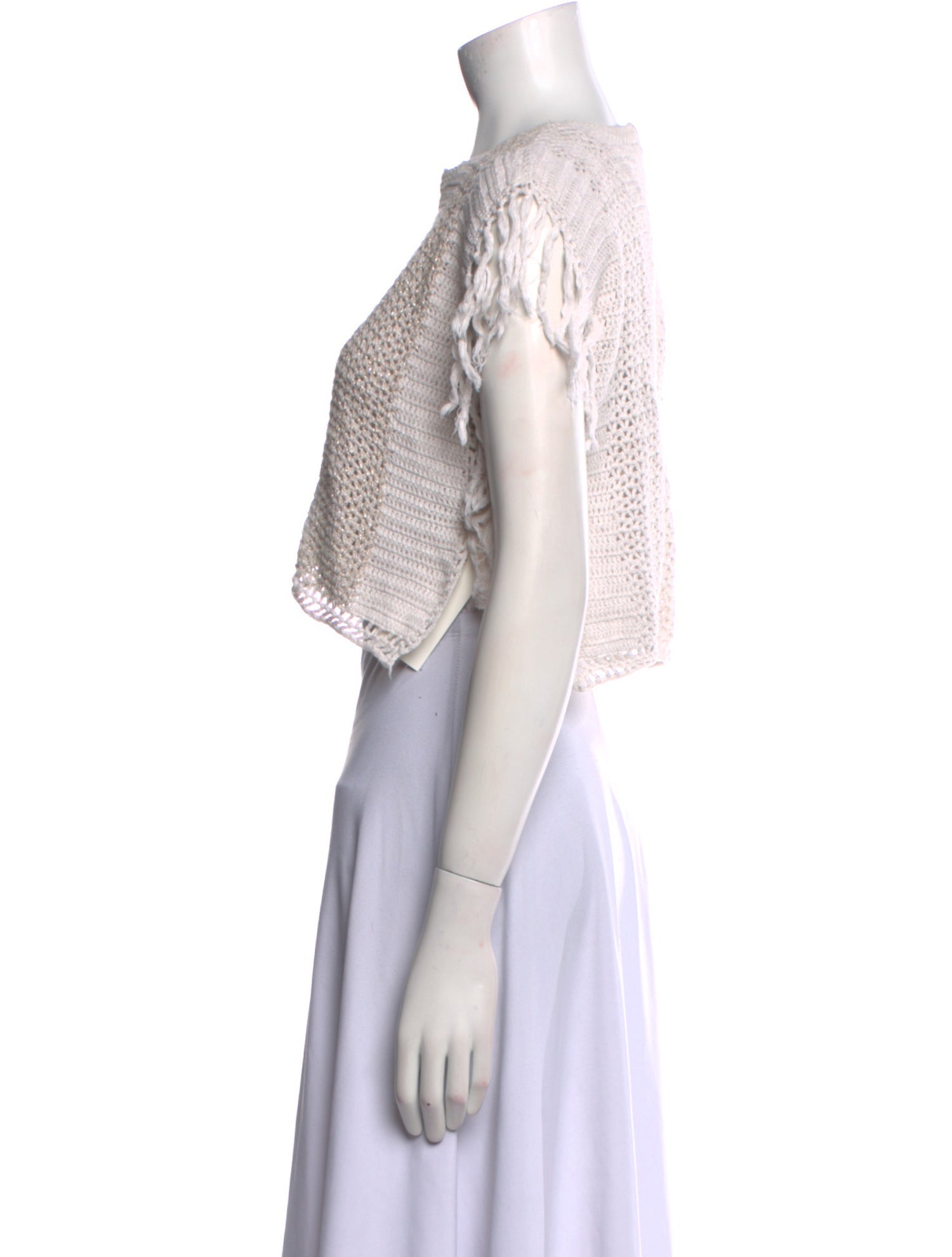 Egg Crew Neck Short Sleeve Crop Top