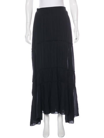 Elizabeth and James Raw-Edged Midi Skirt